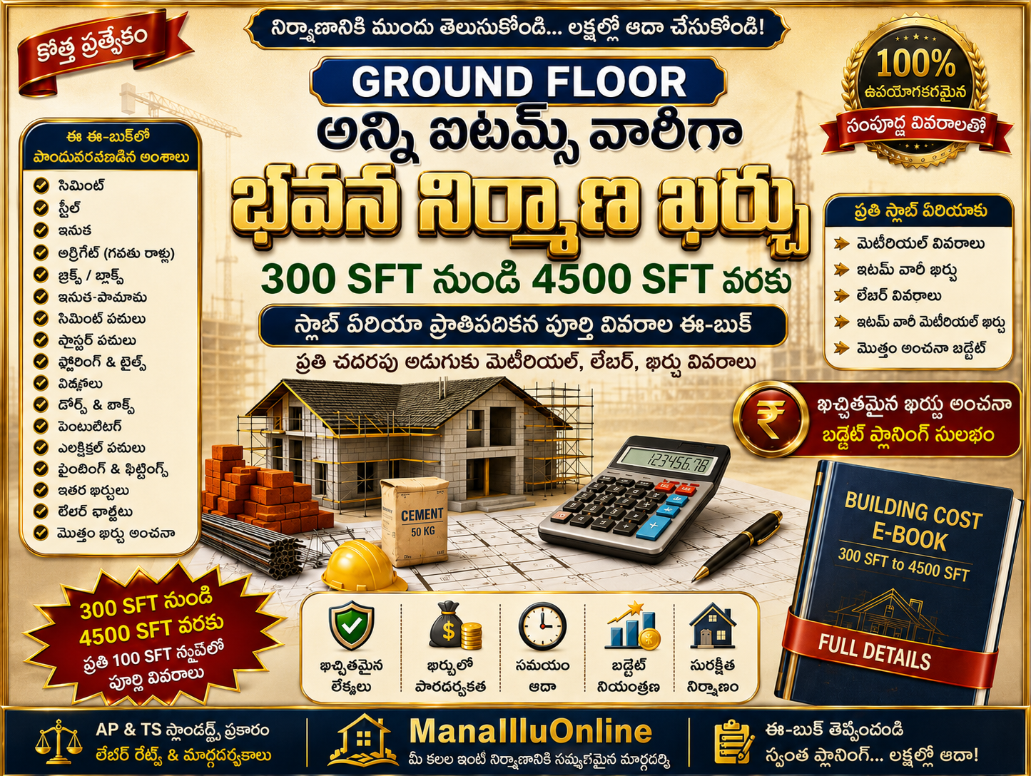 BUILDING EXPENDITURE FOR GROUND FLOOR